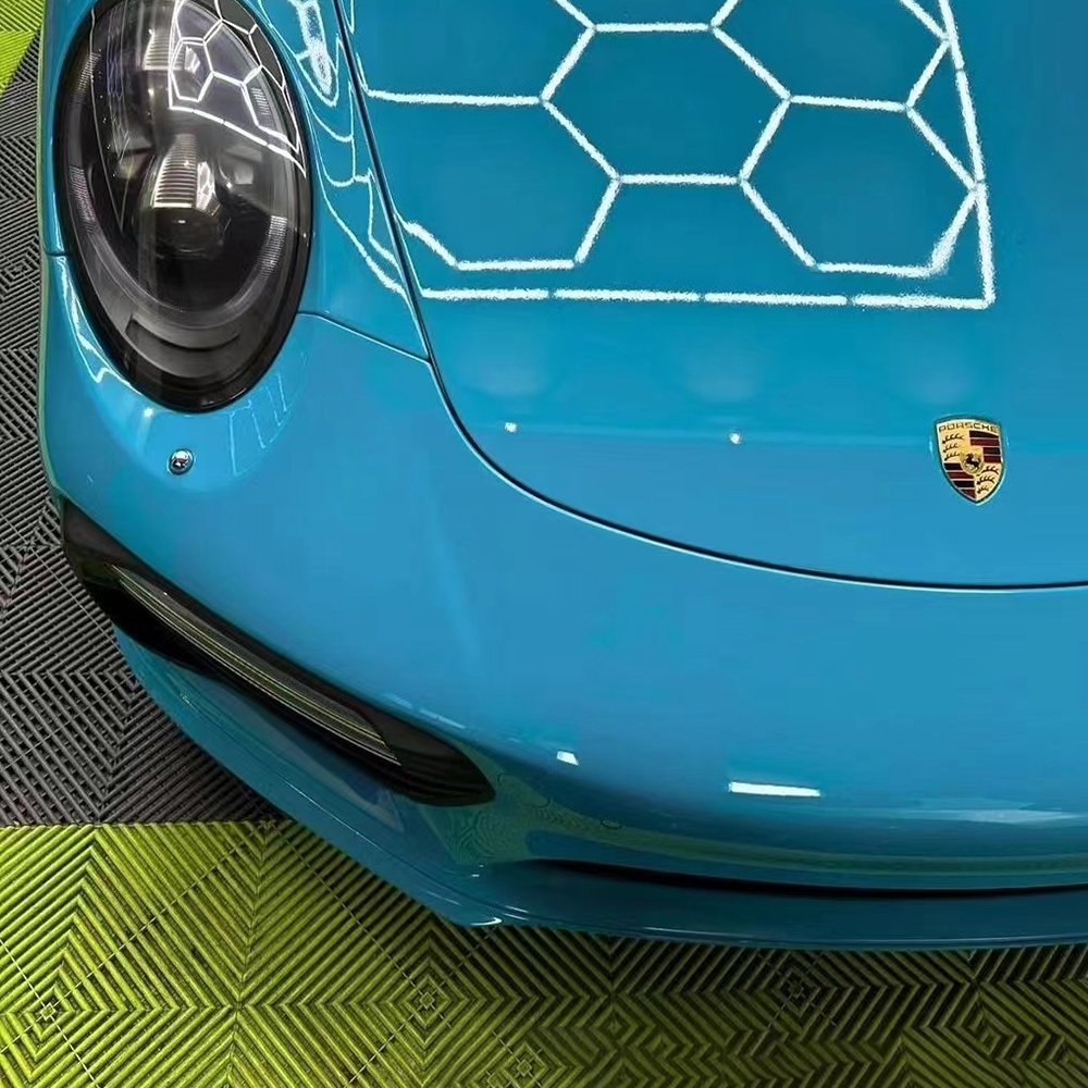 Wet Dry Applied Glossy Miami blue self healing car wrap Film 1.52*15m full roll Automobile color change wrap film