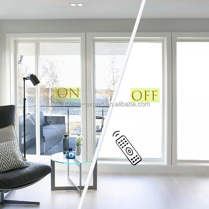 Custom Switchable Film Curtain Wall Factory Smart Home Window PDLC Self Adhesive Smart Glass Film PDLC Smart Film