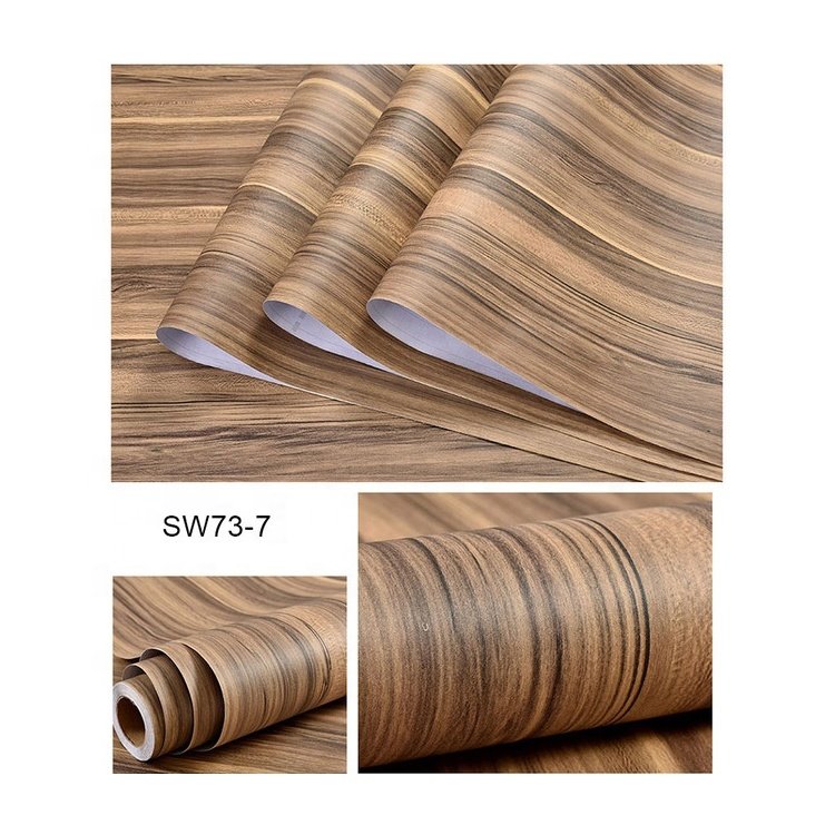 decorative wood grain pvc film for kitchen furniture cabinet vinyl wrap