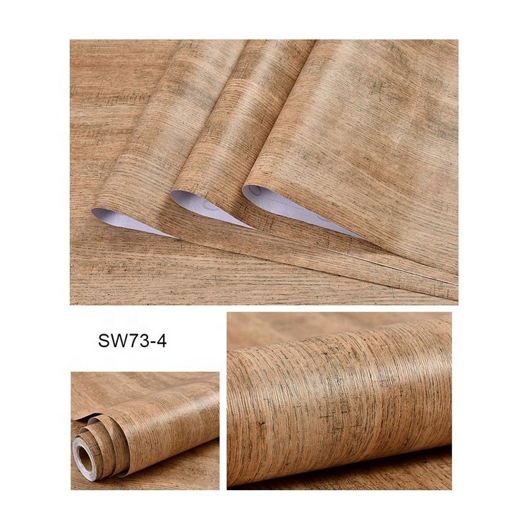 decorative wood grain pvc film for kitchen furniture cabinet vinyl wrap