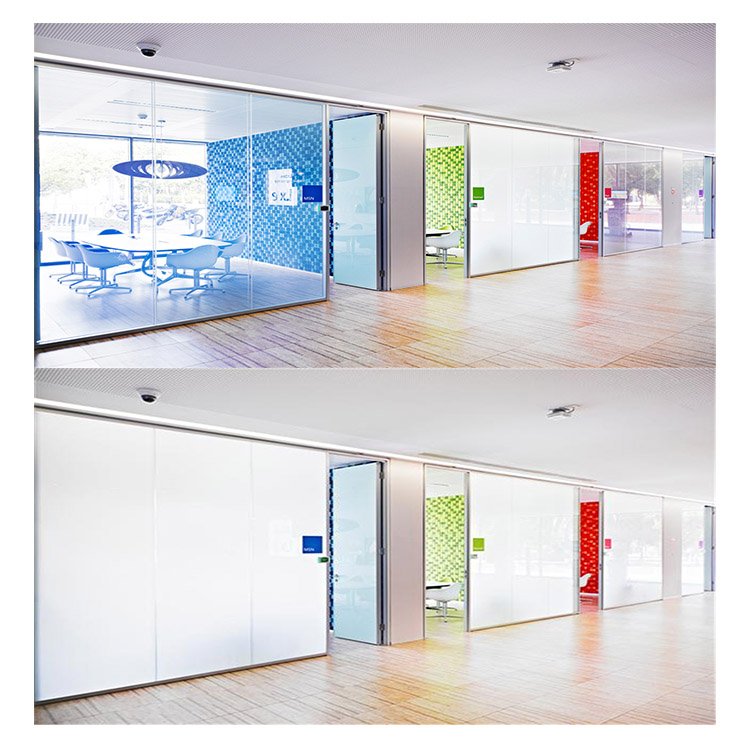 Gaoming custom size Gardens high definition pdlc switchable smart film electronic adhesive auto smart glass film