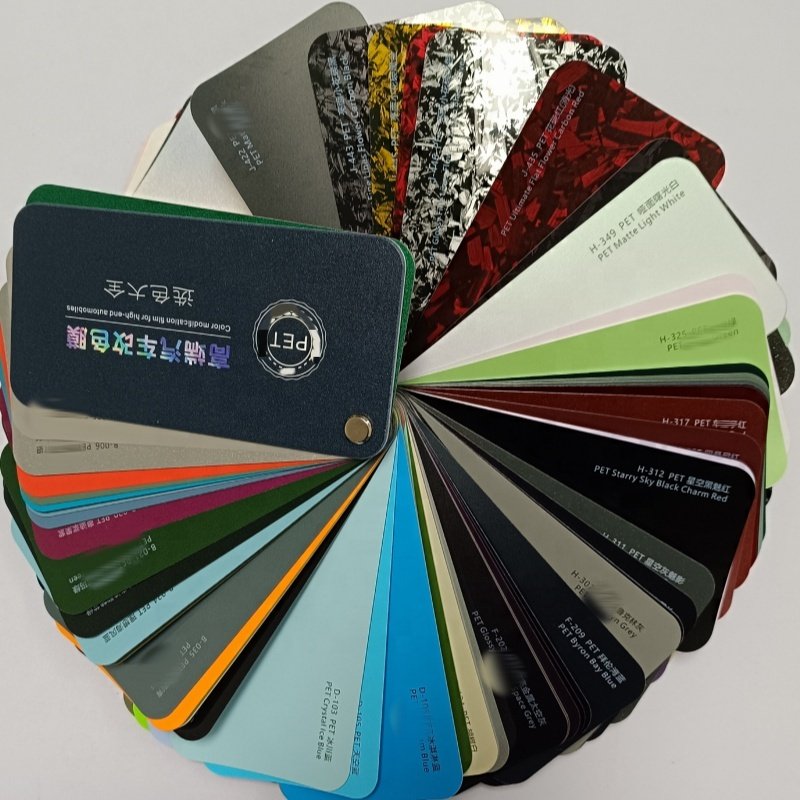 Red auto paint color changing film Auto color changing film Crystal film metal matte packaging