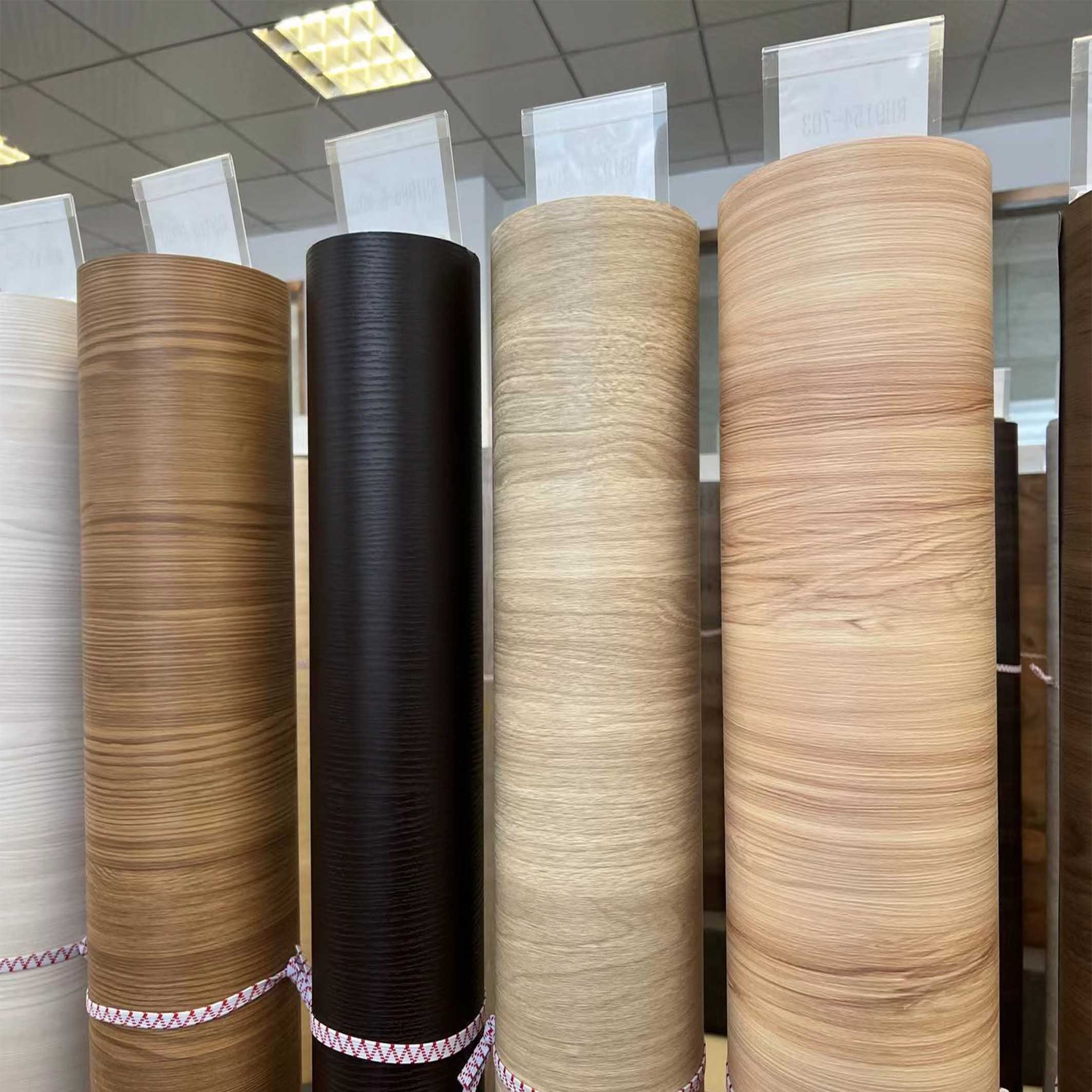 Hot sale Wood grain vacuum press pvc film for mdf wood texture PVC Lamination Film pvc membrane foil
