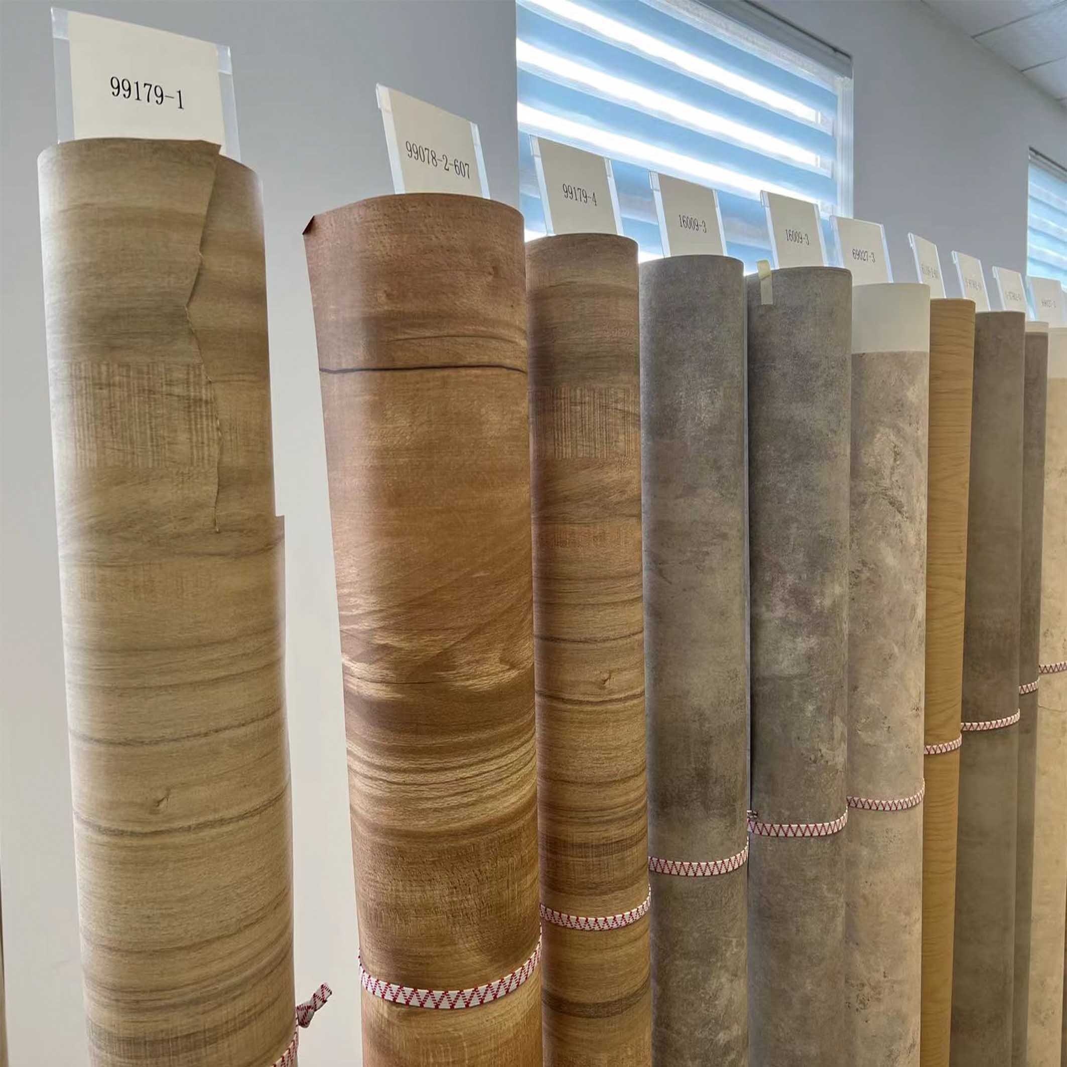 Hot sale Wood grain vacuum press pvc film for mdf wood texture PVC Lamination Film pvc membrane foil