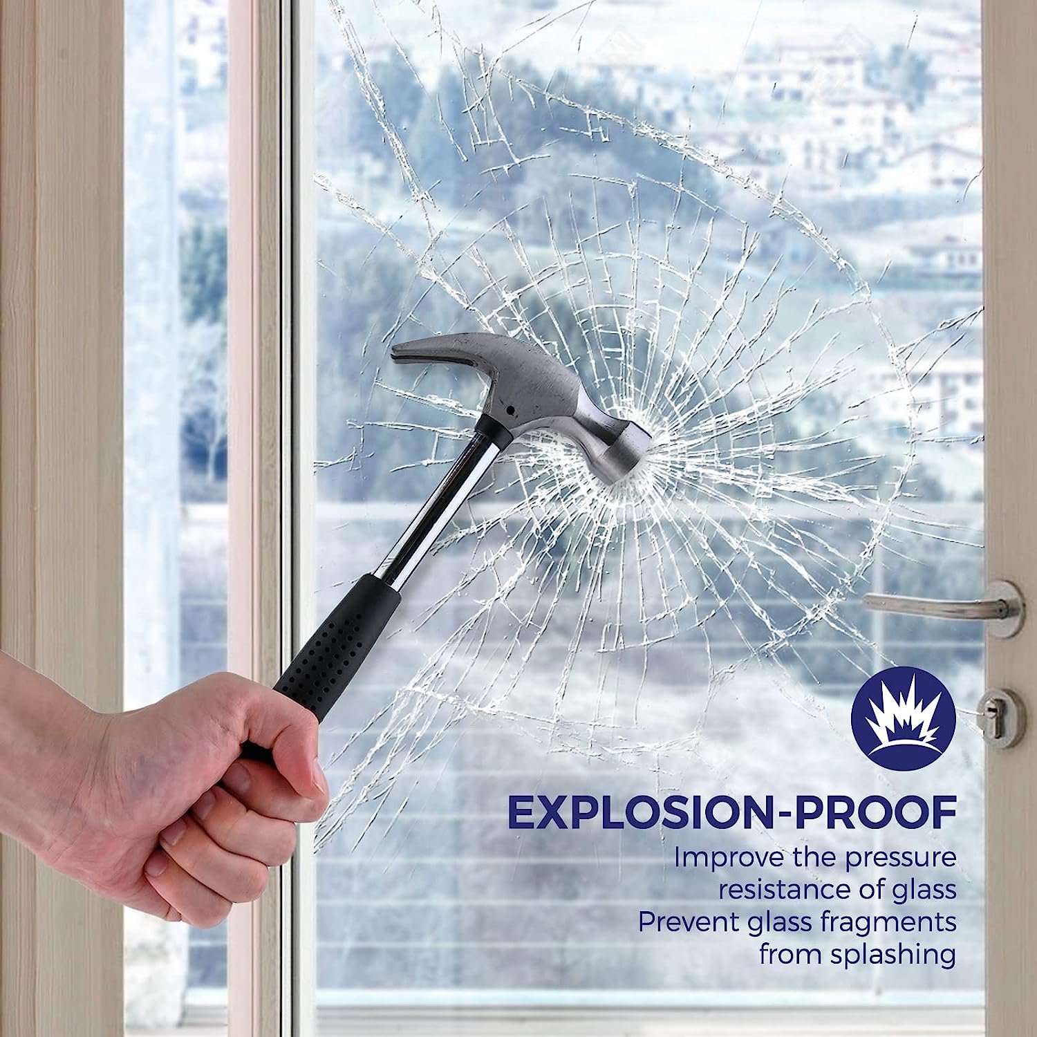 Factory Price Anti Explosion 4mil Transparent Safety Film Anti Shatter Glass Protection Film Residential Safety Window Tint Film