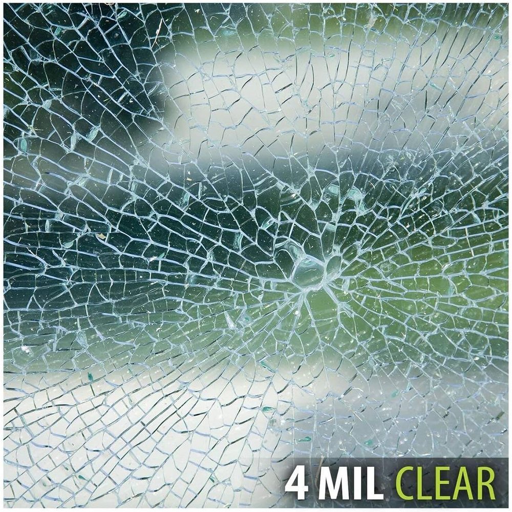 Factory Price Anti Explosion 4mil Transparent Safety Film Anti Shatter Glass Protection Film Residential Safety Window Tint Film
