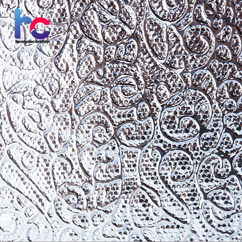 Self adhesive removable moisture resistant auspicious clouds pattern decorative films for house decorating metalized pvc film