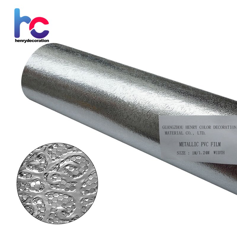 Self adhesive removable moisture resistant auspicious clouds pattern decorative films for house decorating metalized pvc film