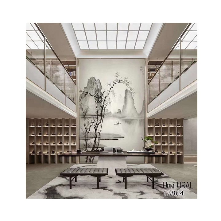 EVA fabric film toughened laminated glass factory supply interior decorative wire mesh interlayer tempered laminated glass