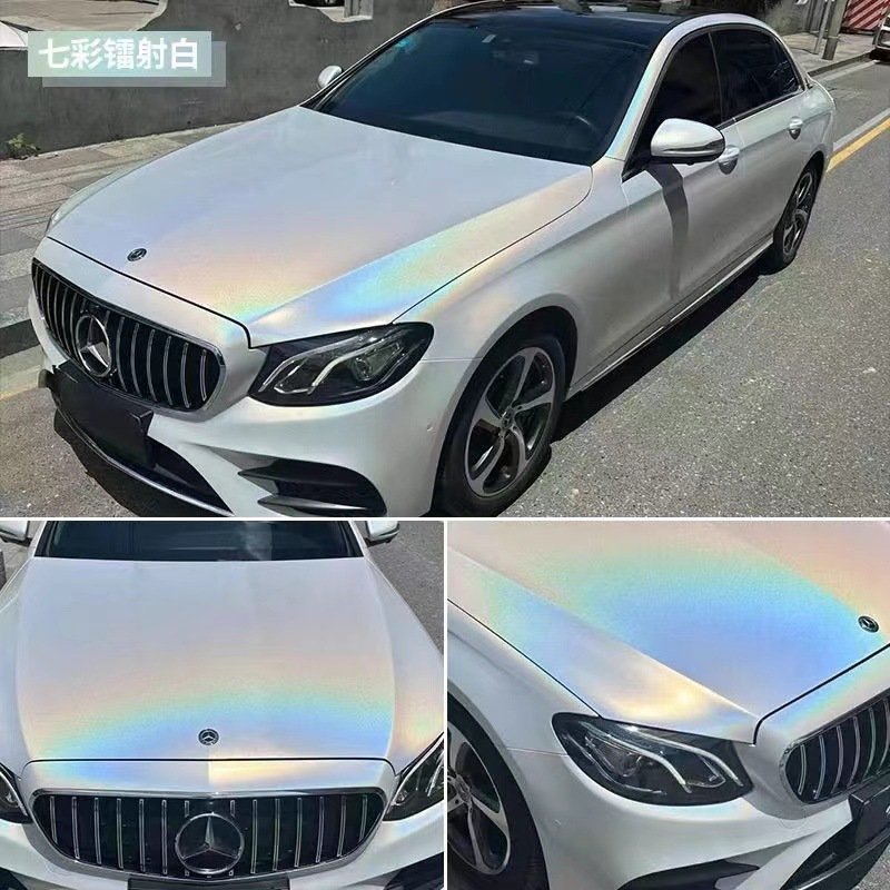 1.52x18M Auto Vinyl Wrap Air-Free Chrome Matte Metallic Body Sticker PET and TPU Material Vehicle Wraps for Cars and Vehicles