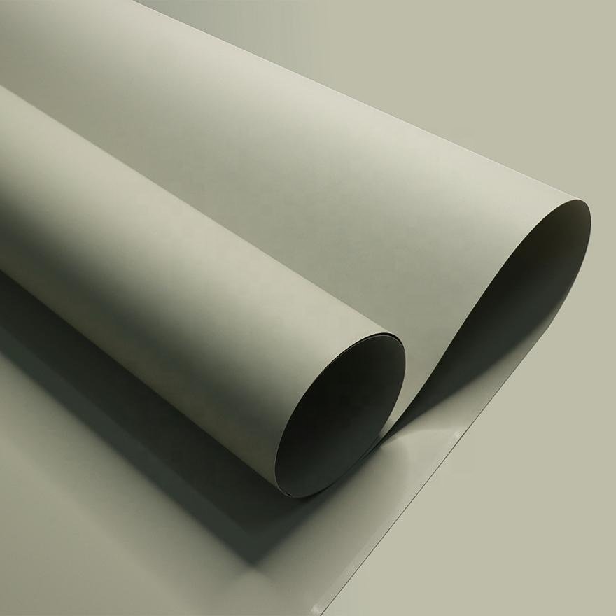 UV coating Mono Color pvc membrane foil Vacuum Pressing decorative films pvc film for furniture