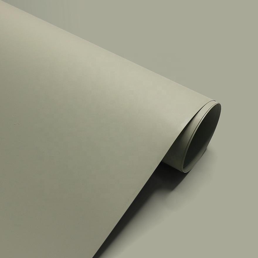 UV coating Mono Color pvc membrane foil Vacuum Pressing decorative films pvc film for furniture