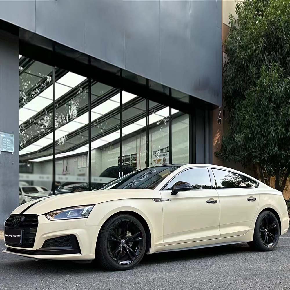 WRAPMASTER 1.52*18m High Level Quality PET Ultimate Flat Khaki Milan Vehicle Vinyl Wrap Car Wraps for sale Car Sticker
