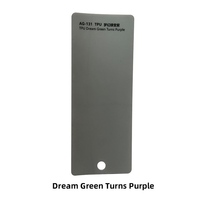 Color Changing Dream Green turn Purple Car Decoration Sticker PET PPF Color Car Wrap Film