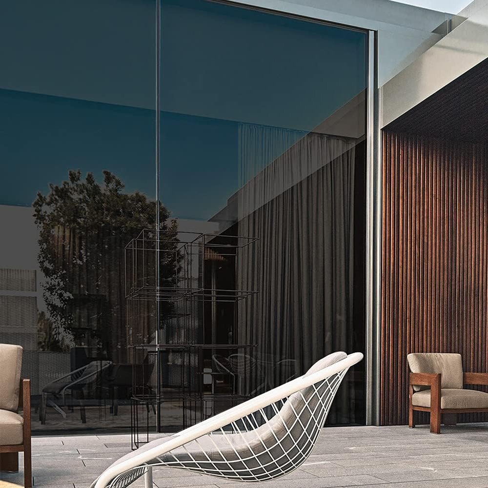 1.52*30M Reflective Heat Reject Stay Cool Black Silver UV96% Protect Privacy Black Silver Building Window film