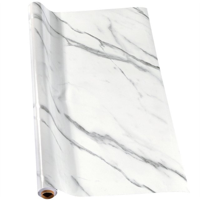 Marble wall high gloss non adhesive decorative protective petg membrane laminate films for furniture door