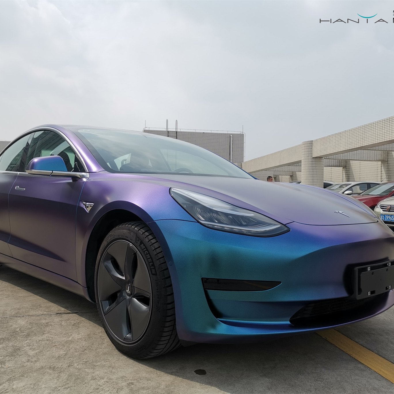 Car Wraps Easy Install DIY Decorate Car Body Diamond Color Wrapping Adhesive Vinyl Film
