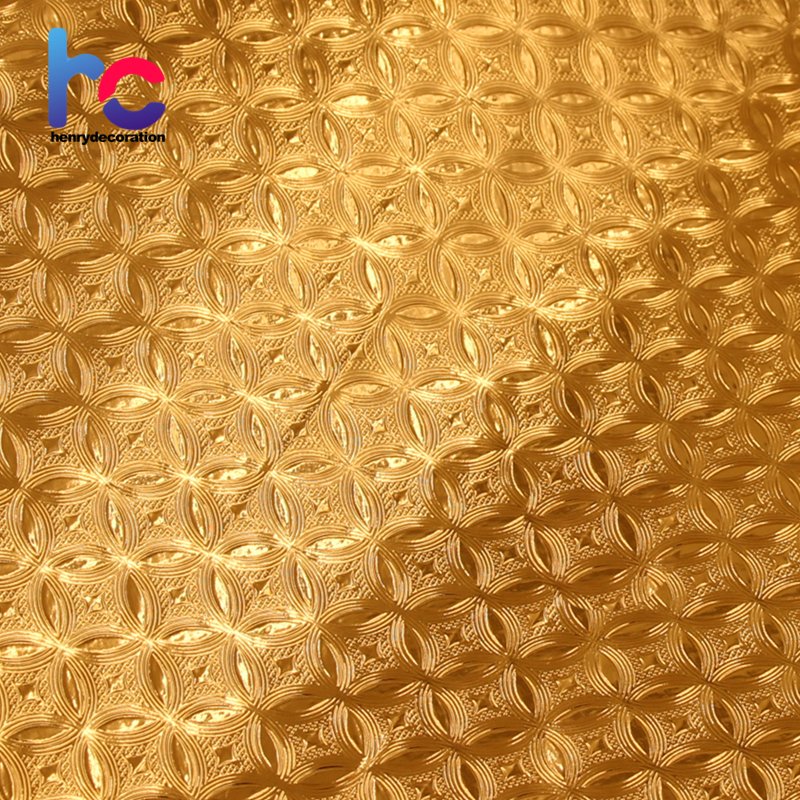 Henry decoration hot selling self adhesive opaque rich and noble decorative films for house decorating metalized pvc film