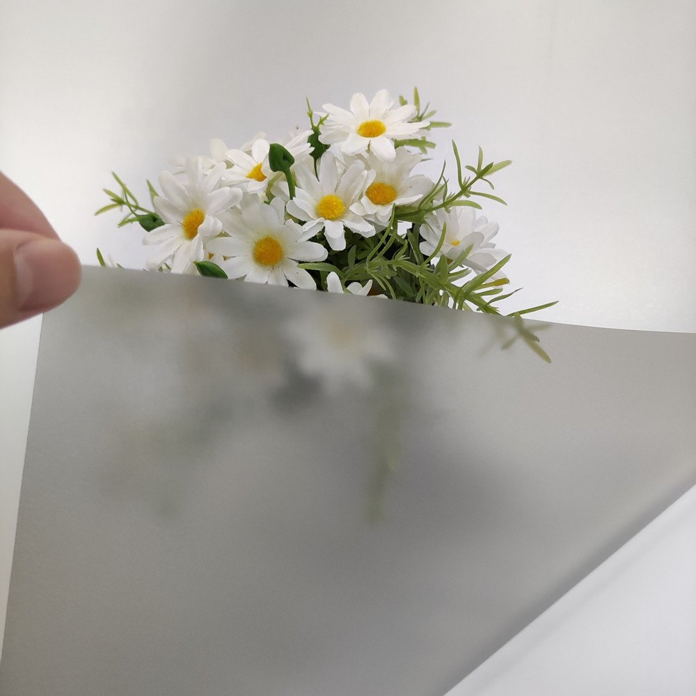 PVC Frosted Glitter Grey Glitter Self Adhesive Glass Vinyl Sticker For Decoration Window Film