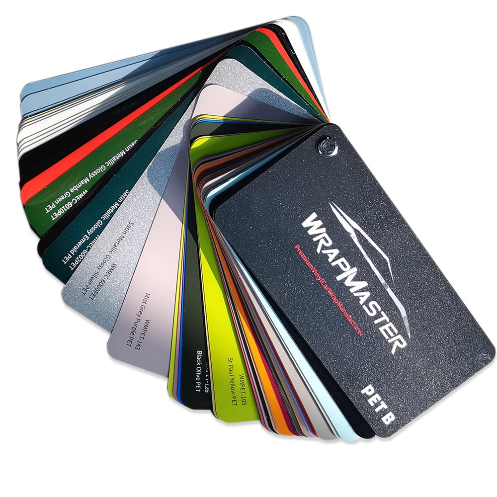 WRAPMASTER Car Vinyl Wrap PET Liner Catalogue Booklet Car Cover Auto Vinyl Wrap Vinyl Car Wrap