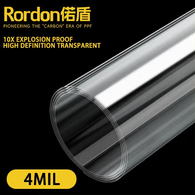 Rordon 4mil PET Transparent HD Glass Explosion-proof Window Tint Film Safety Decorative Film for Home and Building Glass