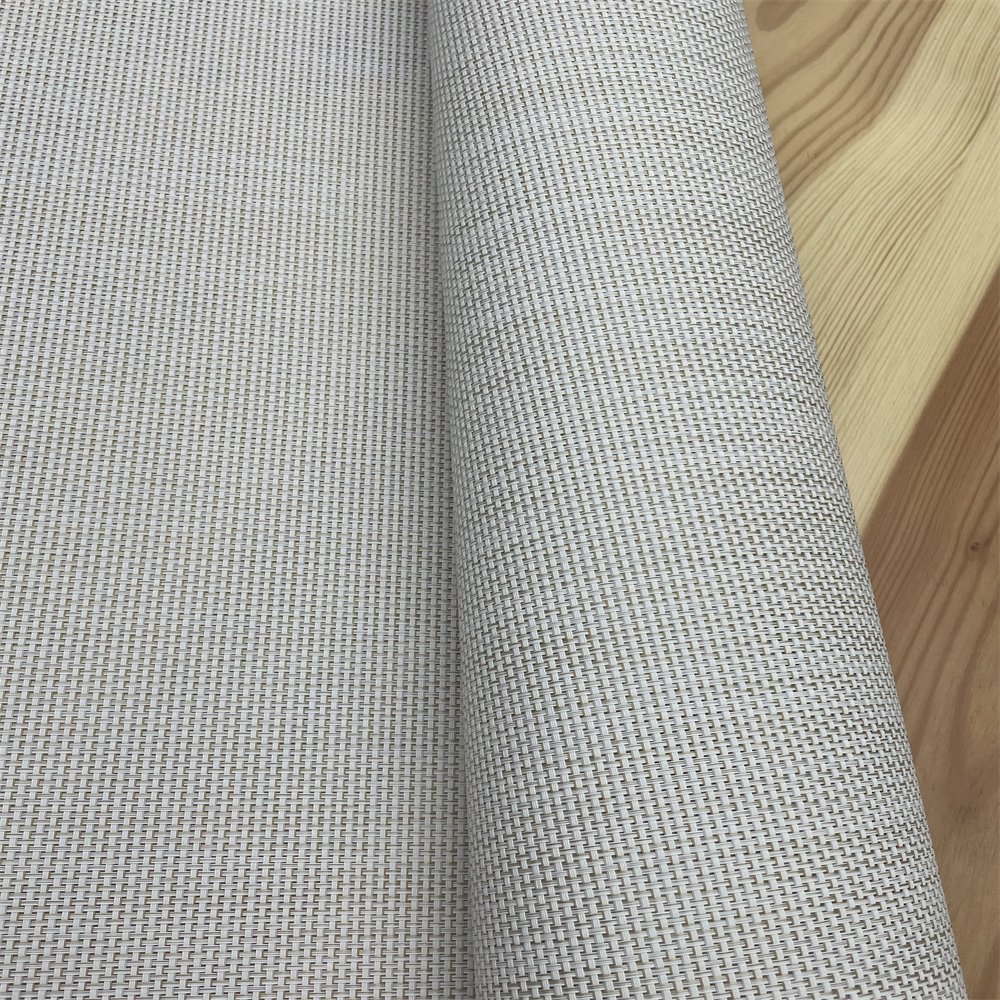 New surface woven mesh fabric home hotel bedroom furniture decorative lamination wall panel PVC films for MDF