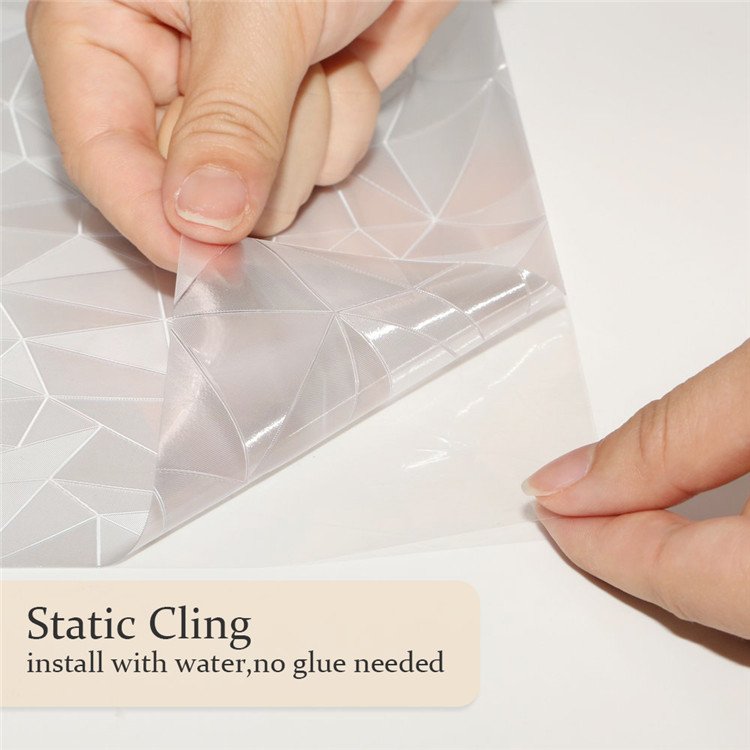 17.5X78.7'' PVC Frosted Office Privacy Static Cling Window Glass Film