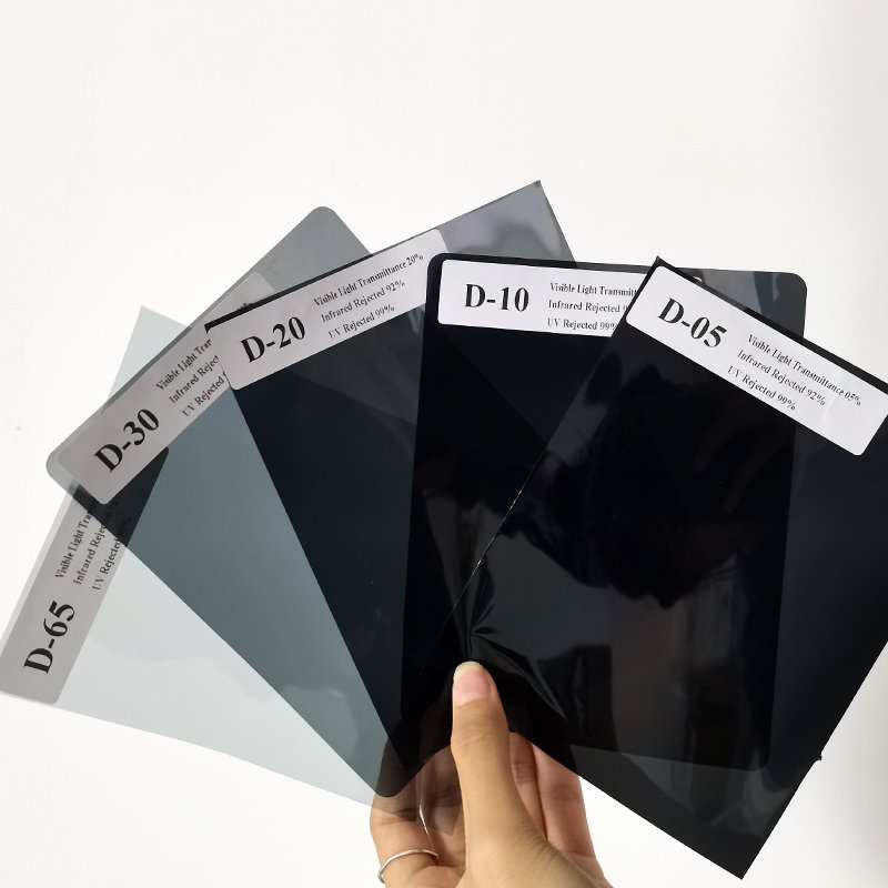 TOP Factory VLT 20% Car Stickers Ultra-high Permeability Metal D Series Metallized Reflective Car Films 3 Mil Window Film