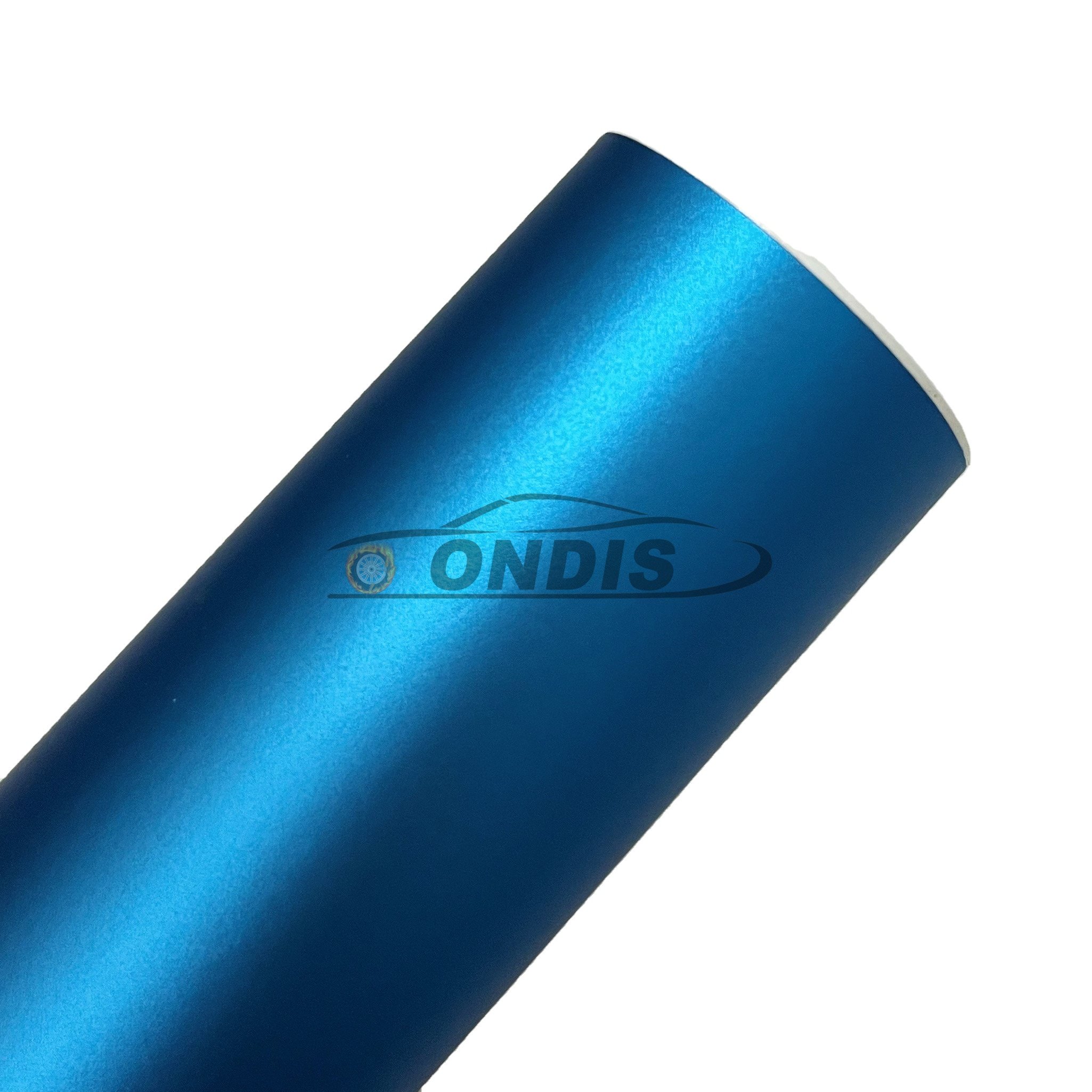 New Arrived air bubble free 1.52 x 20M Matte Chrome Metallic Blue Car Vinyl Wrap