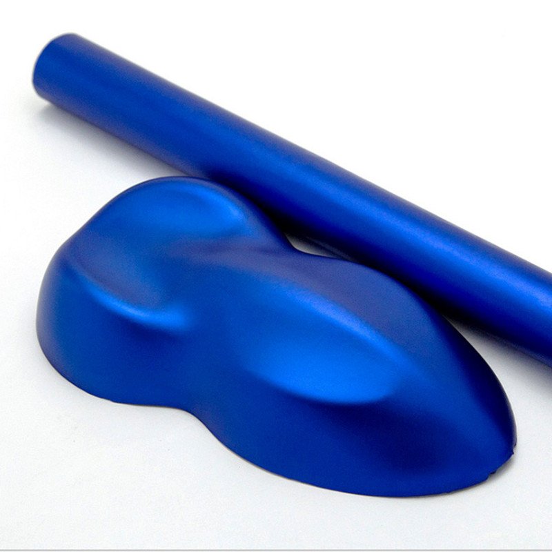 New Arrived air bubble free 1.52 x 20M Matte Chrome Metallic Blue Car Vinyl Wrap