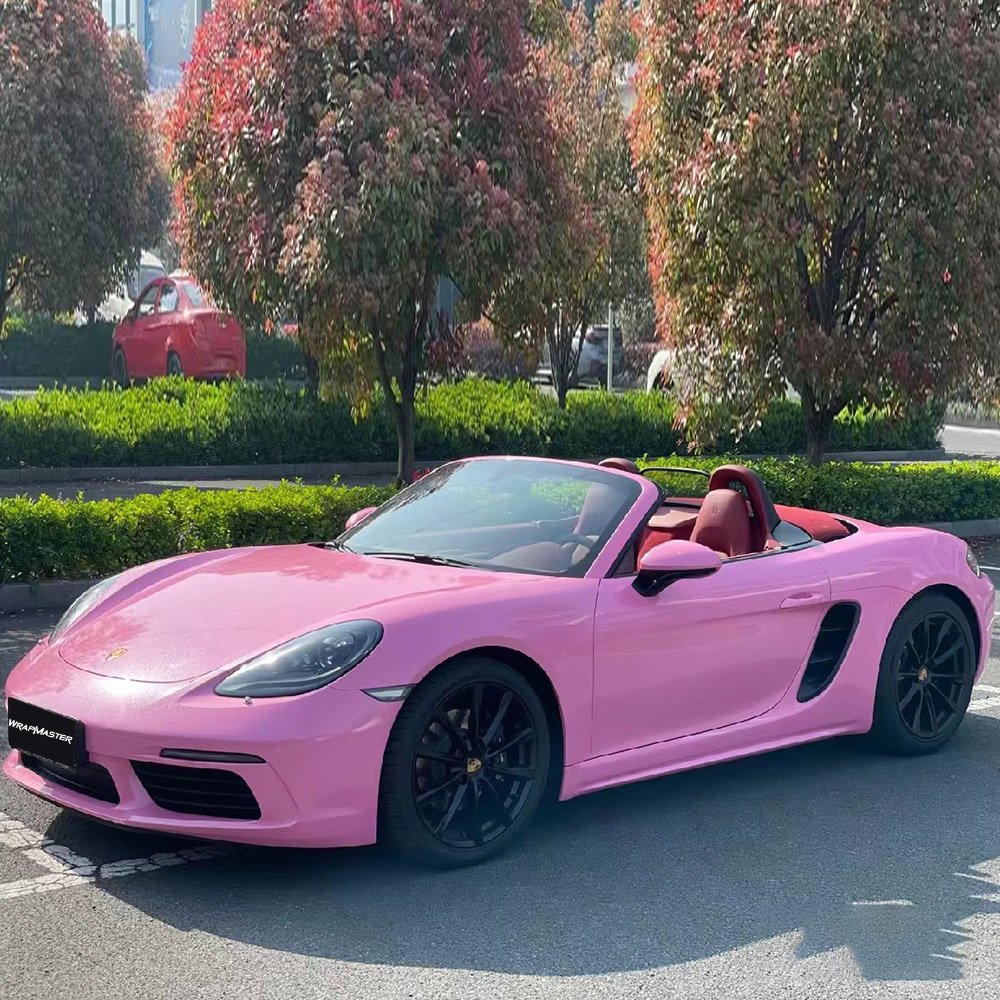 Wrapmaster 1.52*17m chameleon vinyl wrap Gloss Diamonds Pink glitter CAR wrap film