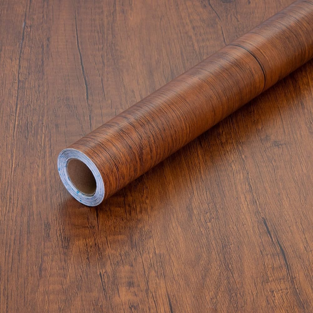 Factory Price Modern Self Adhesive PVC Wooden Effect Veneer Decorative Film For Furniture board Grain Designs