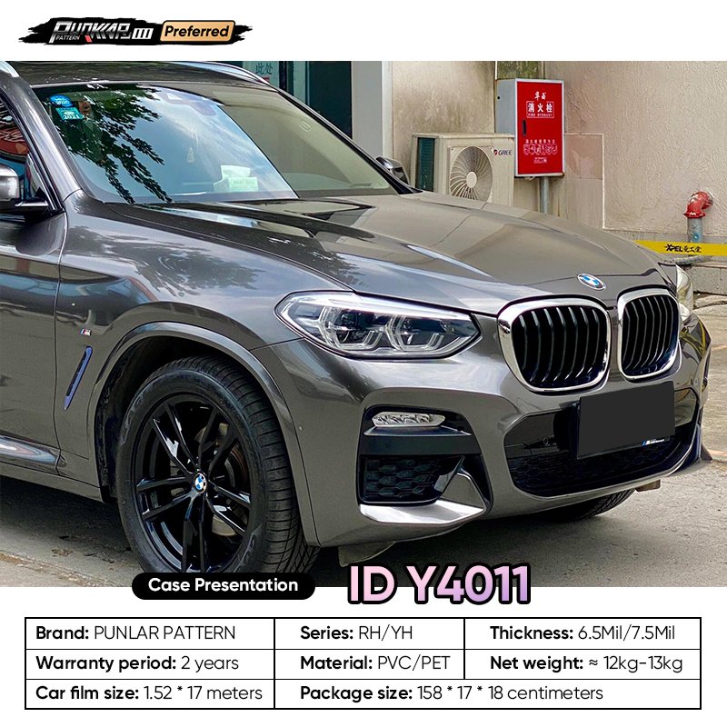 Fluid metal luster Silver Gray Car Wrap Vinyl PET High-Gloss PVC Film 1.52CM Width Car Stickers Waterproof Color-Changing Film