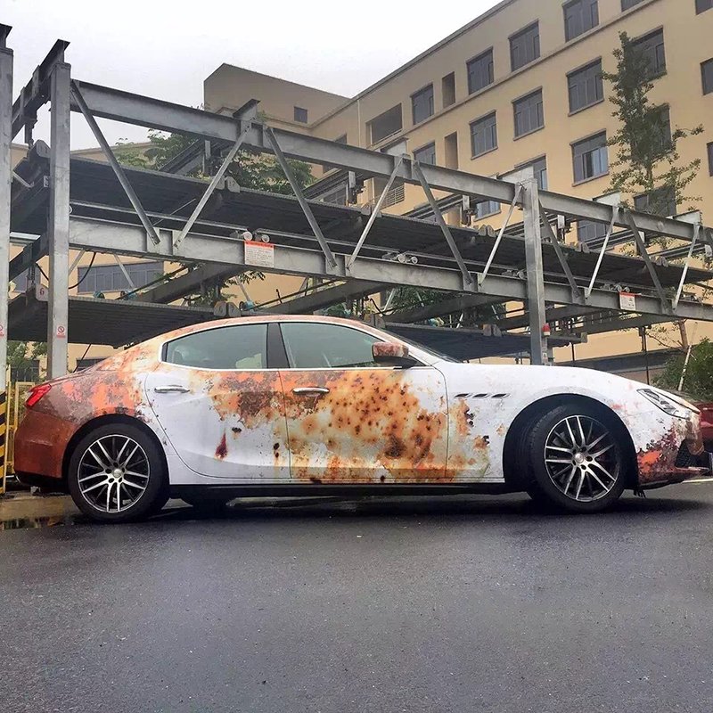 TSAUTOP Imported Removable Glue Air Channel Car Rust Prevent Stealing Decoration Film Car Vinyl Wrap