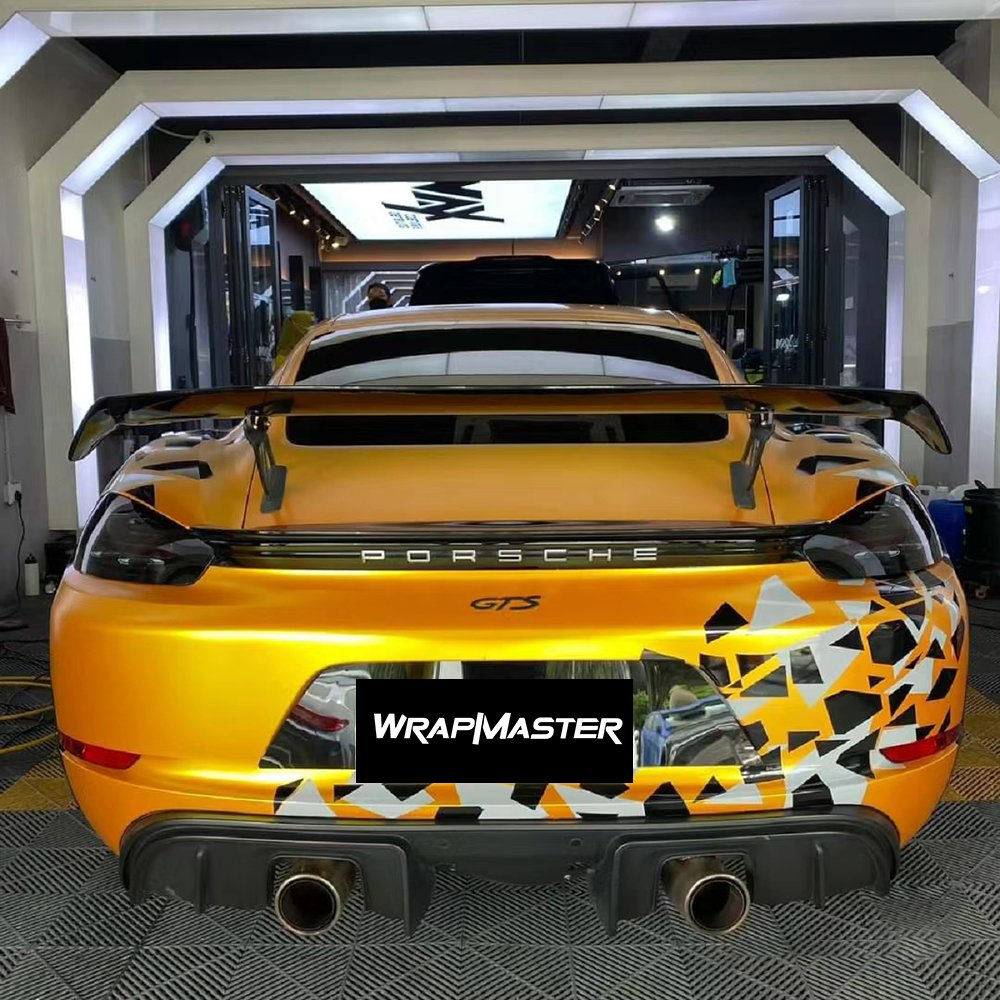 Wrapmaster Factory Price Matte Heavy Metal Gold Yellow Super Heavy Metal Automotive Protective Film Car Wrap Vinyl Films
