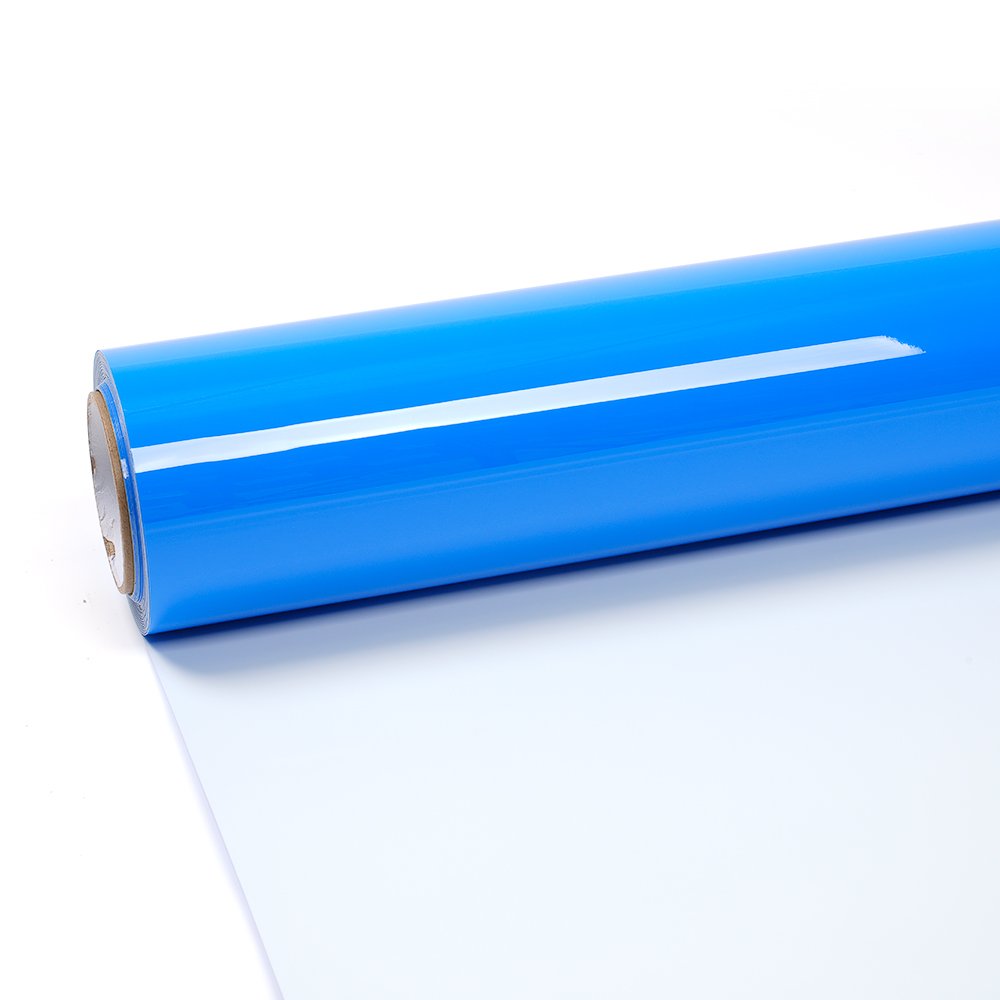 Factory wholesale Price Car Vinyl Film PET Liner 55ft Full Roll Vehicle Wrapping Super Gloss Maritime Blue Paint Decoration Film