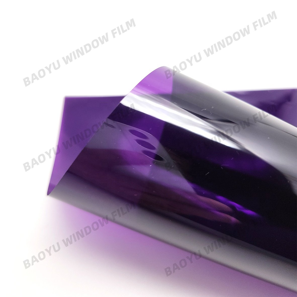 Decorative film colorful home office glass color Block UV transparent film violet
