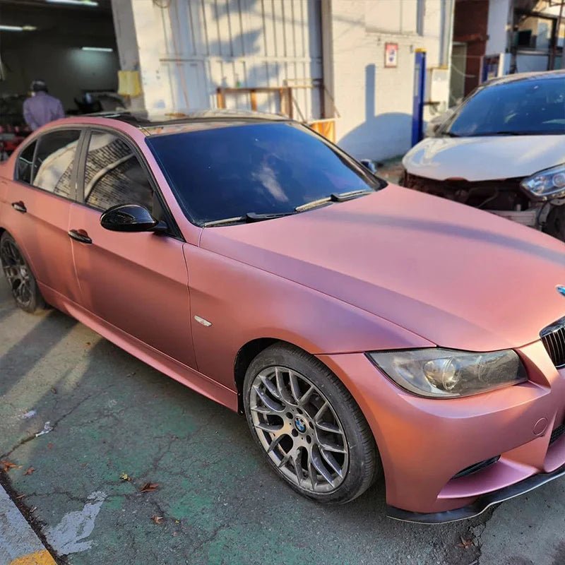 Satin Silk Rose Gold Vinyl Wrap car wrap vinyl color OEM Factory price decorative films color-changing car tpu film