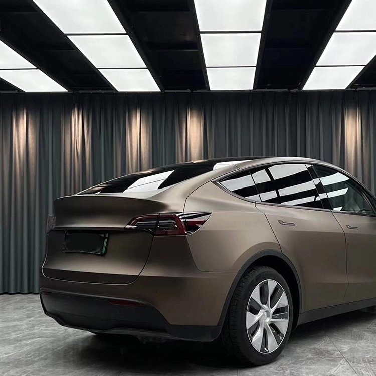 Ultra-Matte Brown Grey Car Wrap Vinyl Car Body Stickers Film Color Change For Vehicle Car Wrapping