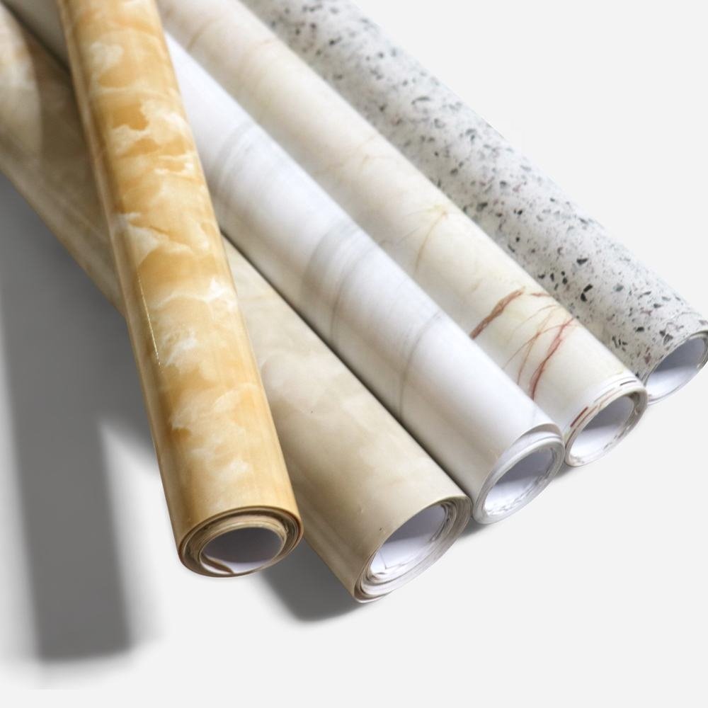 marble design pvc decorative film for furniture cover kitchen cabinet