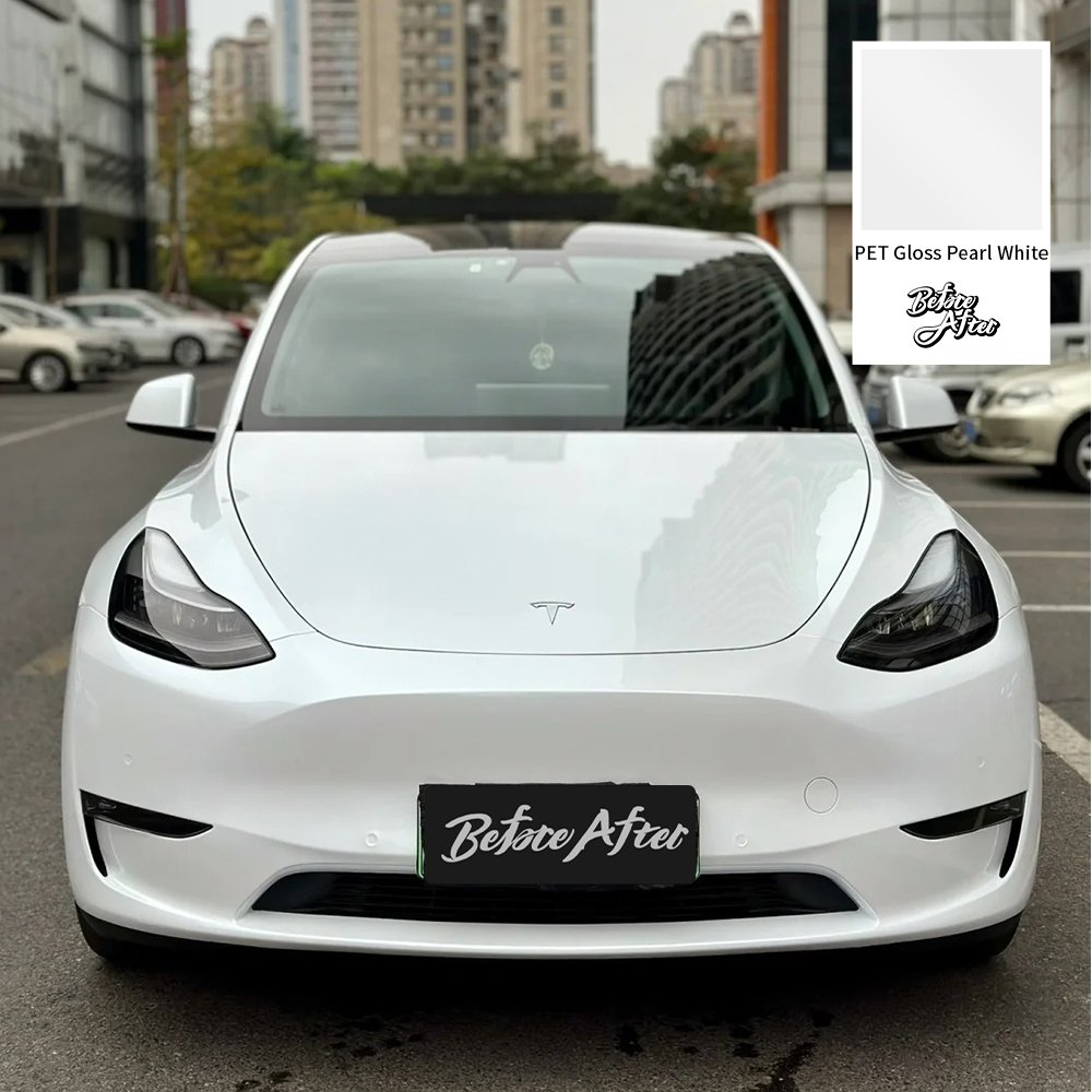 Chameleon Gloss PET Gloss Pearl White Durability 3-5 Years Waterproof Full Body Sticker Vinyl Car Skins Auto Film