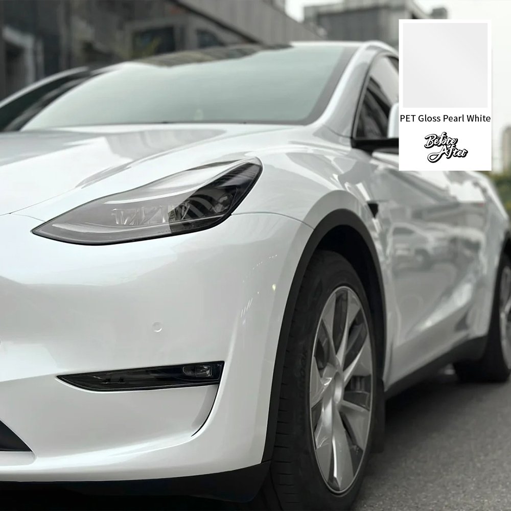 Chameleon Gloss PET Gloss Pearl White Durability 3-5 Years Waterproof Full Body Sticker Vinyl Car Skins Auto Film