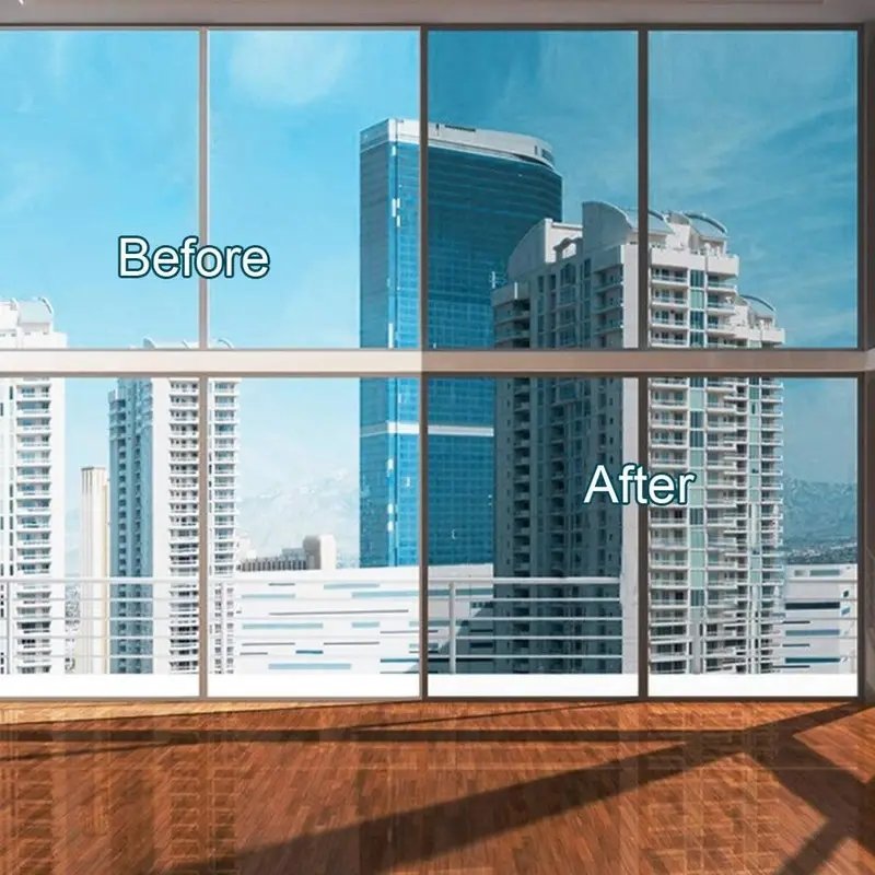 One Way Privacy Window Film Premium Window Film: Sun Blocking, Heat Control, Anti-UV, and Privacy Protection for Home and Office