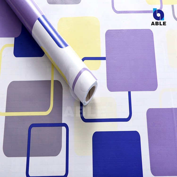 PP printing designs wallpaper Nordic style decoration film self adhesive wallcovering film
