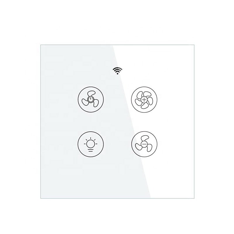 Customized electronic smart switch tempered glass panel Touch panel controller screen printing tempered glass