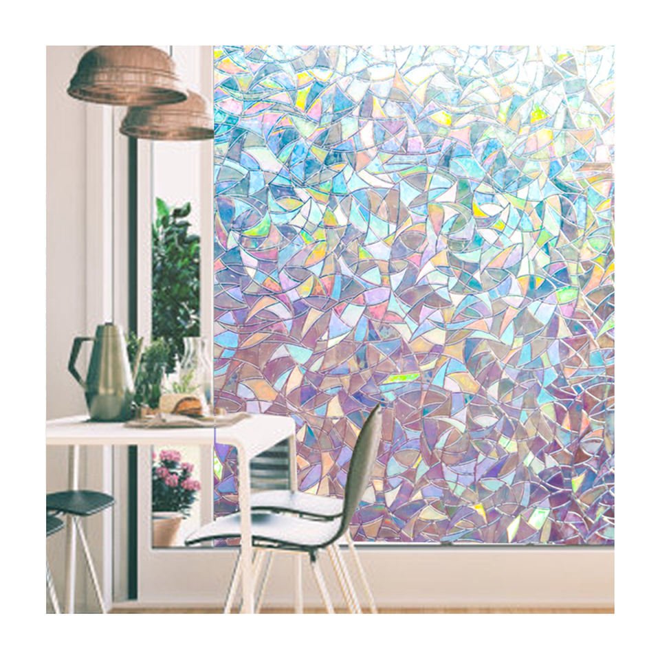 3D Decorative Window Privacy Film Stained Glass Window Sticker Window Static Anti uv Glass Tint Film