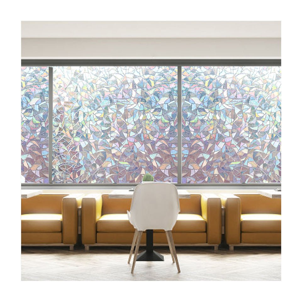 3D Decorative Window Privacy Film Stained Glass Window Sticker Window Static Anti uv Glass Tint Film
