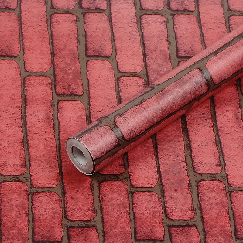 beautiful wall decoration brick pattern Wholesale custom self adhesive contact paper rolls vinyl decorative film