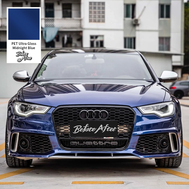 Factory wholesale car wrap film self-repairing blue car film super bright crystal midnight blue vinyl wraps film