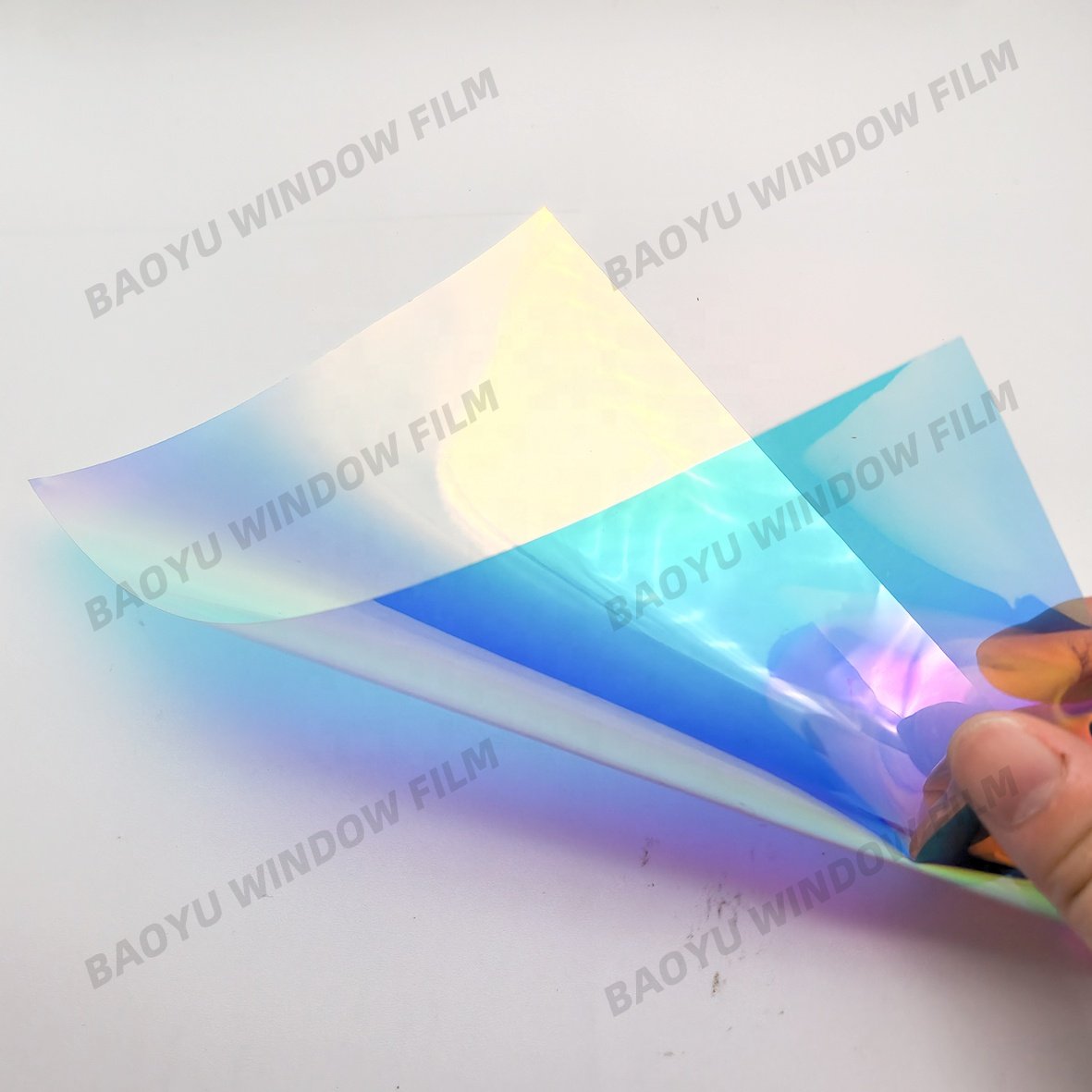 Decorative film colorful home office glass color Block UV transparent film Dazzling Blue